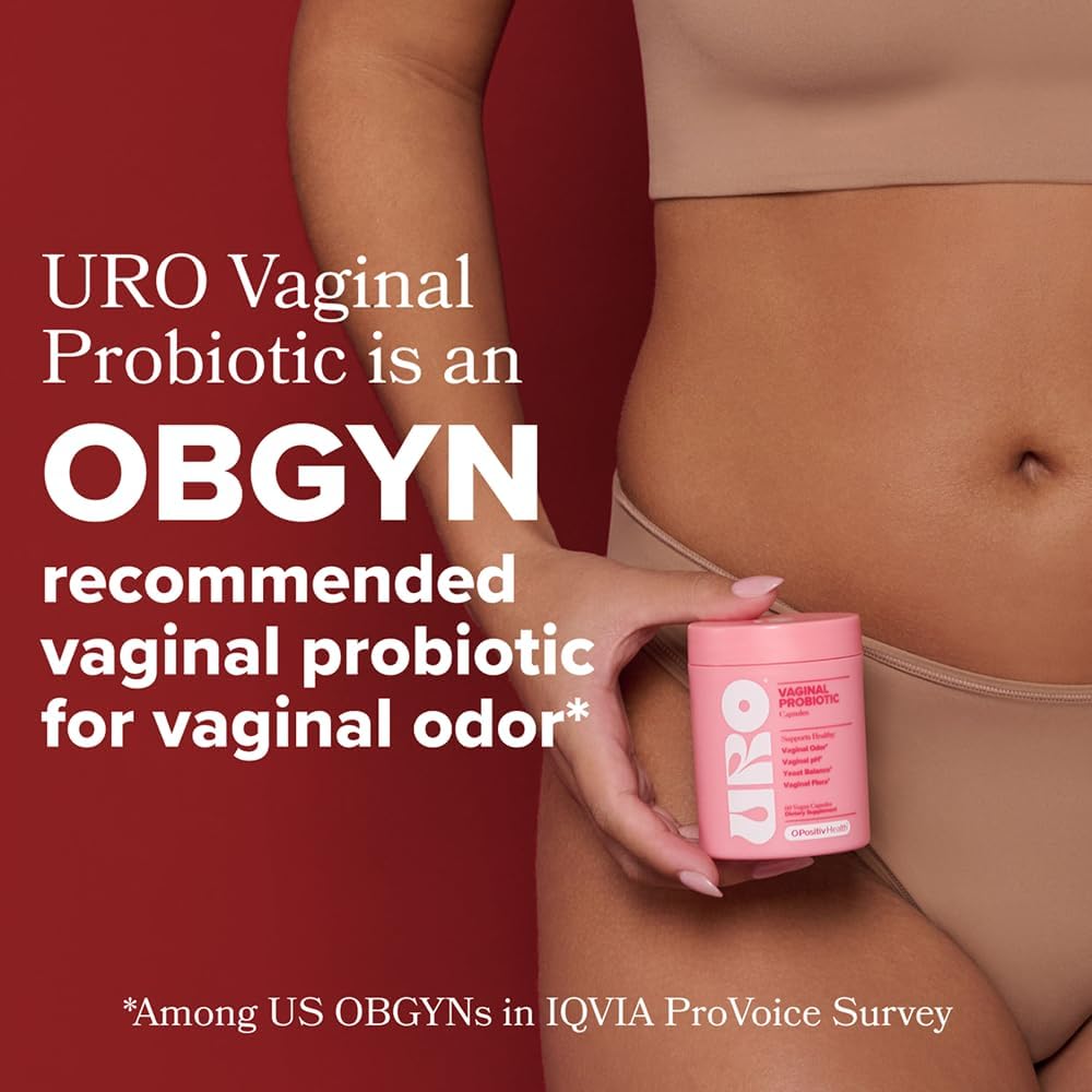 O Positiv URO Vaginal Probiotics for Women – pH Balance & Vaginal Health Support, 60 Capsules